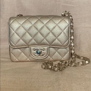 🦄 Iridescent Gold Square Mini 21P, New